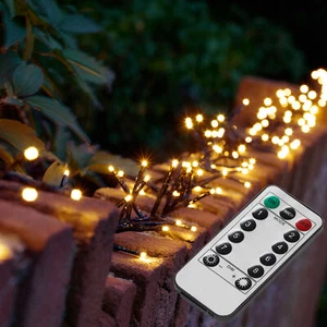 LED Lichterkette Büschel Cluster strom Weihnachts Beleuchtung Deko Innen Außen - Bild 1 von 5