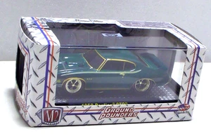M2 Machines Gold Chase Ground Pounders 1969 Pontiac GTO 1:64 Diecast 1/750 - Picture 1 of 3