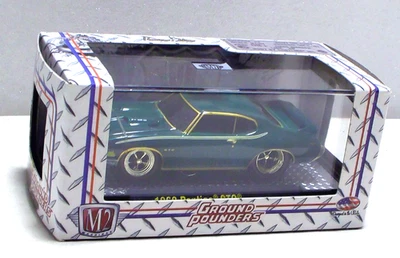 M2 Machines Gold Chase Ground Pounders 1969 Pontiac GTO 1:64 Diecast 1/750 - Image 1 of 3