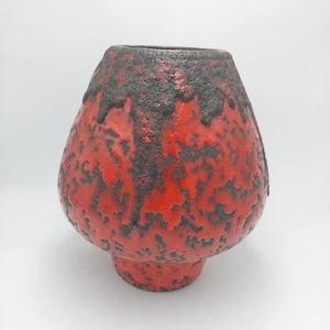 Vintage Fohr West Germany Fat Lava Keramik Pottery Ceramic UFO 351-24 Vase - Picture 1 of 6