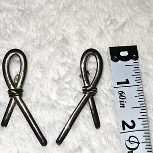 Orecchini donna ad anello Taxco vintage in argento 925 dal Messico - Foto 1 di 8