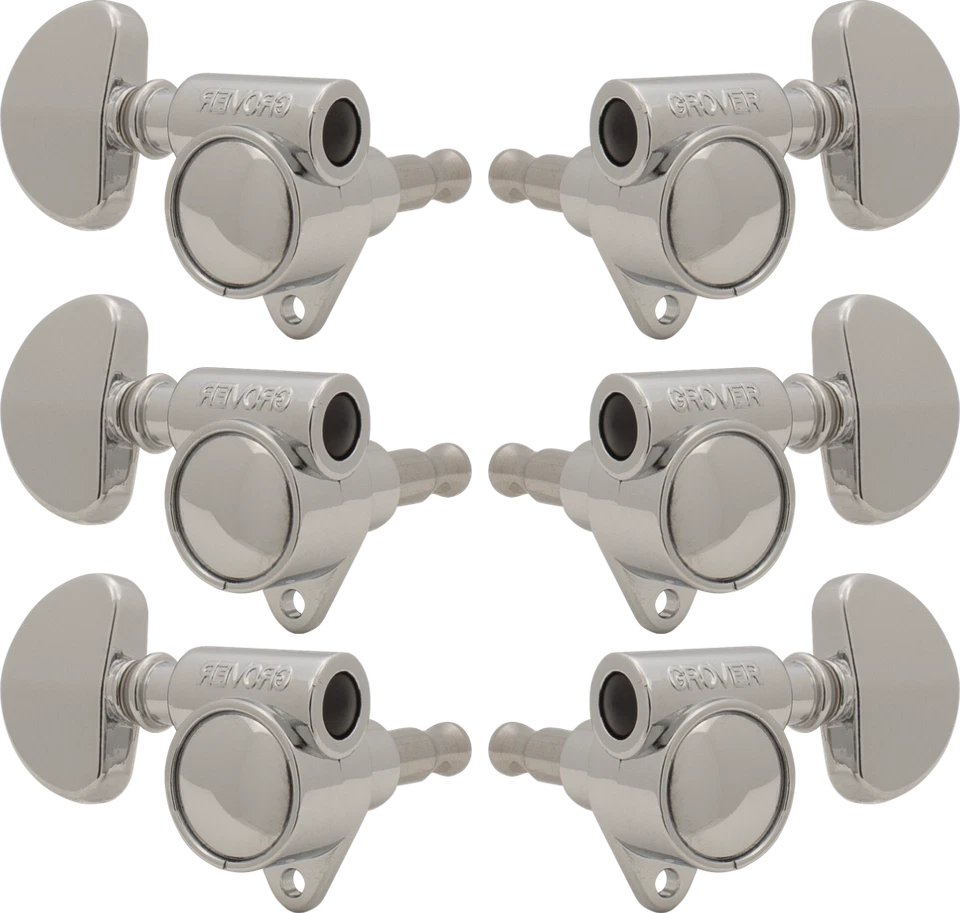 Grover Rotomatic 102CV "milk Bottle" Style Guitar Tuners 3x3 Chrome