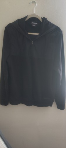 Felpa con cappuccio Michael Kors nera in nylon e cotone. Zip 3 4. Ottime condizioni.