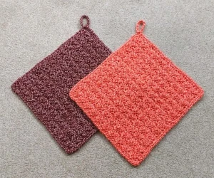 Topflappen 1 Paar Handarbeit gehäckelt - Bild 1 von 2