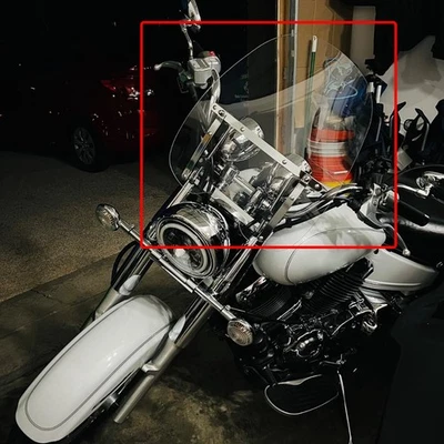 Parabrisas grande 19"x17" para Yamaha V Star Drag Star 1300 1100 650  Foto 1 de 4