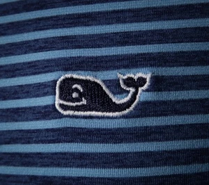 Vineyard Vines Blue Striped OTG Sankaty Performance Polo (M) OMG!! ⛳️ - Picture 1 of 13
