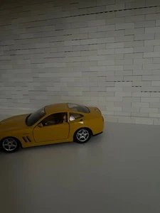 burago auto Ferrari 550 Maranello scala 1:24 del 1996 colore giallo - Foto 1 di 10