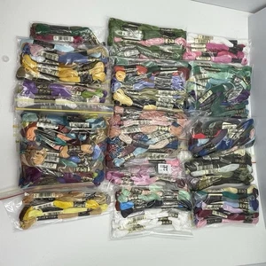 Over 250 Skeins DMC Embroidery Cotton Threads Mixed colours Full and Partial - Picture 1 of 17