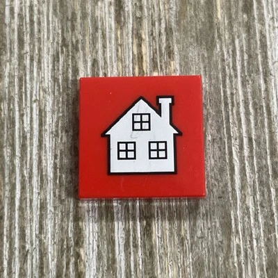 LEGO House Red 2x2 Tile Garage Home Decor Gear Minifigure Friends (Retired) - Image 1 of 3