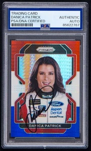 Danica Patrick Signed 2022 Panini Prizm Red White & Blue Card #75 (PSA) NASCAR - Picture 1 of 2