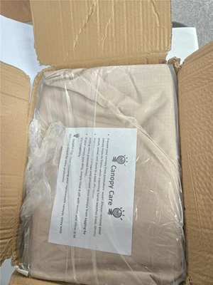 = Garden Winds LCM1574-UGF-RS Beige Replacement Canopy Simply Shade Umbrellla - Image 1 of 2