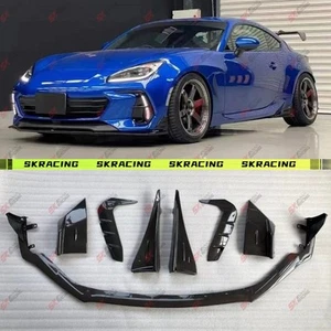 Para Subaru BRZ 22-25 Fibra de Carbono Parachoques Delantero Labio Falda Lateral BodyKit Cubierta Borde - Imagen 1 de 28