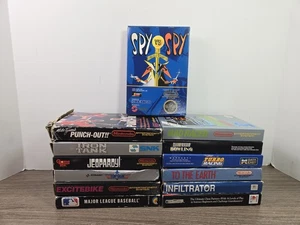 Lotto 13x Giochi Nintendo NES In Scatola Usati Condizioni Leggi Spy Vs. Spy, Mike Punch-out - Foto 1 di 23