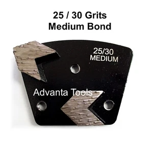 Trapezoid Arrow Seg Grinding Shoe / Disc / Plate - Medium Bond - 25/30 Grit - Picture 1 of 3