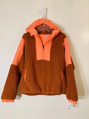 Jaqueta de lã Free People Movement Lead The Pack meio zíper coral neon nova com etiquetas tamanho P - Imagem 1 de 4