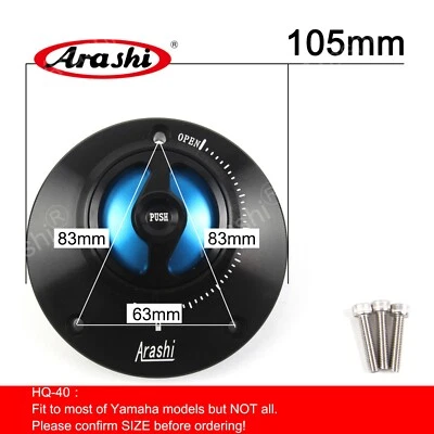 Cubierta de tapa del tanque de combustible para Yamaha YZF R6 R6S 2003 - 2022 YZF-R1 2000 - 2022 Foto 1 de 4