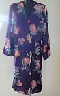 M&S Kimono Robe Floral Print Dressing Gown UK Size 6 - 8 NEW TAGS £45