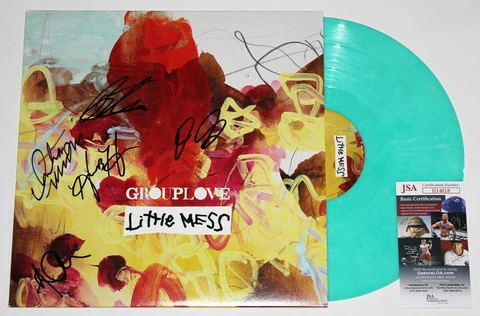 GROUPLOVE BAND SIGNED LITTLE MESS LP COLOR VINYL RECORD RSD AUTOGRAPH +JSA COA Cover