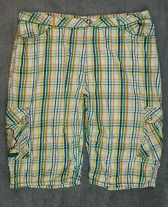 COOGI Shorts Mens 44 Plaid Cargo Skater Hip Hop 90s Wide Leg Skate Y2K Baggy - Bild 1 von 10