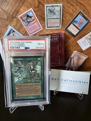 1994 MAGIC THE GATHERING ELVISH FARMER PSA 8 NM-MT FALLEN EMPIRES 🔥🔥 - Image 1 of 2