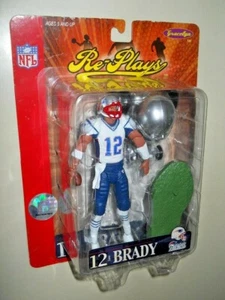 TOM BRADY ( 5" ) ( 2005 ) NFL GRACELYN RE-PLAYS SERIES #1 ACTION FIGURE PATRIOTS - Picture 1 of 5