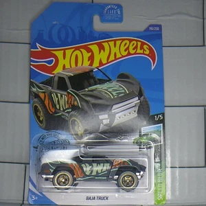 2020 HotWheels Speed Blur " HW Baja Truck" Speed Blur Baja Racing Series Grey#1 - Picture 1 of 5