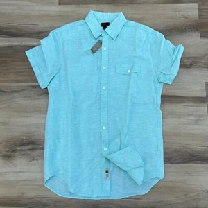 J.Crew Shirt Mens Small Striped Baird McNutt Irish Linen-Cotton - Picture 1 of 8