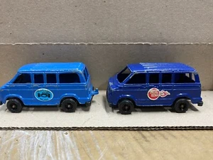 TOOTSIETOY BLUE DODGE VAN CHERRY BOMB & TOOTSIETOY Original Decal Vntg 1970s USA - Picture 1 of 5