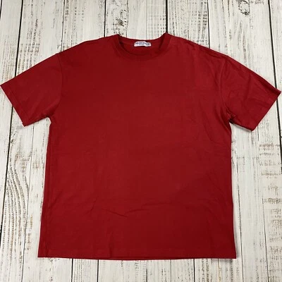 AELFRIC EDEN HEAVYWEIGHT OVERSIZED BLANK T-SHIRT BOXY FIT ADULT L RED ESSENTIAL - Image 1 of 4