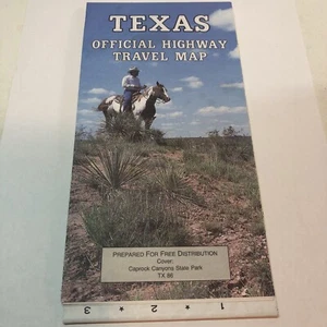Vintage 1990s Texas Ann Richards Official Highway Travel Map - Bild 1 von 1