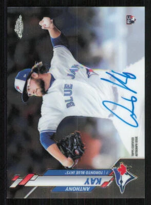 2020 Topps Chrome Rookie AUTO #RAAK Anthony Kay - Image 1 of 2