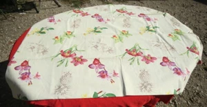 coupon tissu ameublement ancien décor de fleurs neuf 142 cm par 204 cm - Imagen 1 de 5