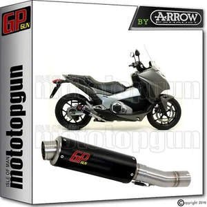 EXHAUST GP GUN by ARROW STEEL BLACK HONDA INTEGRA 700 2012 12 2013 13 - Picture 1 of 3