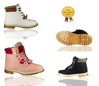 LADIES FAUX FUR GRIP SOLE WINTER WARM ANKLE WOMENS BOOTS TRAINERS SHOES SIZE 3-8