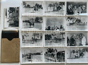 Fotos de prensa RARAS Fulmer Estate en blanco y negro 1952 HORSE SHOW & TRAPEZE County Fair certificado de autenticidad - Imagen 1 de 17