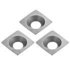 3pcs 11mm Square Carbide Cutters with 2" Edge Radius Replacement Cutter Knives
