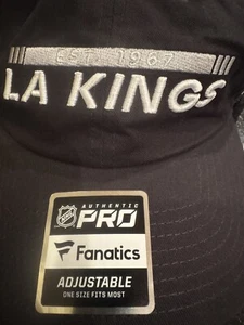 Sombrero ajustable LA Kings Fanatics auténtico pista profesional marca nuevo - Imagen 1 de 13