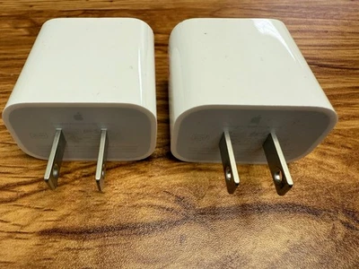 2 PACK!!  Original Apple 20W Charger USB-C Power Adapter, iPhone12 13 14 15 16.. - Image 1 of 4