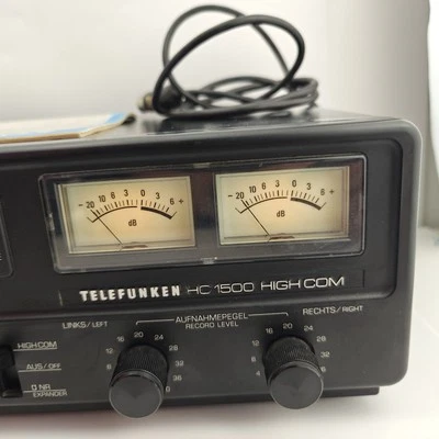 Equipamento de alta fidelidade alemão Telefunken HC1500 toca-fitas cassete deck - Imagem 1 de 4