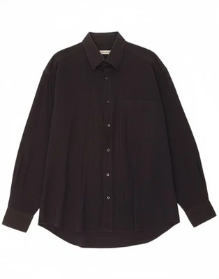 Camisa TRUSSARDI Para Hombre Talla 44 17 1/2 XL Azul Marino Algodón Geométrico BP02 Foto 1 de 4