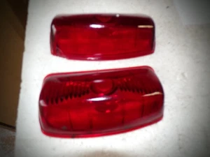A pair of 1942 Plymouth tail light lenses. P-2 - Picture 1 of 3
