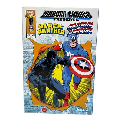 Juego de figuras de acción retro Black Panther y Capitán América 3,75" Marvel Legends nuevo Foto 1 de 4