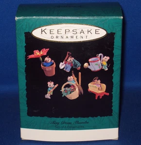 1993 HALLMARK "TINY GREEN THUMBS" KEEPSAKE ORNAMENT - Picture 1 of 2