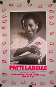 PATTI LABELLE AUTHENTIC ORIGINAL "LIVE  THE AVERY FISHER HALL"  PROMO POSTER  - Picture 1 of 1