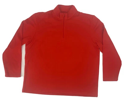 Chaqueta Pullover Para Hombre Callaway Manga Larga 1/4 Cremallera Roja XL Golf Foto 1 de 4