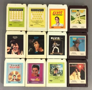 ELVIS PRESLEY • LOT OF TWELVE 8 TRACK TAPES • ALL REFURBISHED • NEW PADS & FOILS - Bild 1 von 10