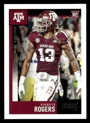 Kendrick Rogers 2020 Score Rookie Card #384 Texas A&M Aggies - Image 1 of 2