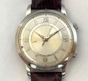 Vintage LeCoultre Alarm Automatic Men Watch 37mm Working - Picture 1 of 9