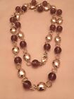 Ann Taylor Gold Tone Bead Necklace 