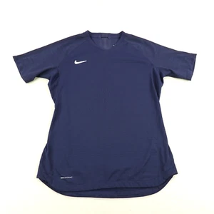 Nike Shirt Mens Small Blue Vaporknit II Soccer Jersey V Neck Athletic Running - Picture 1 of 10
